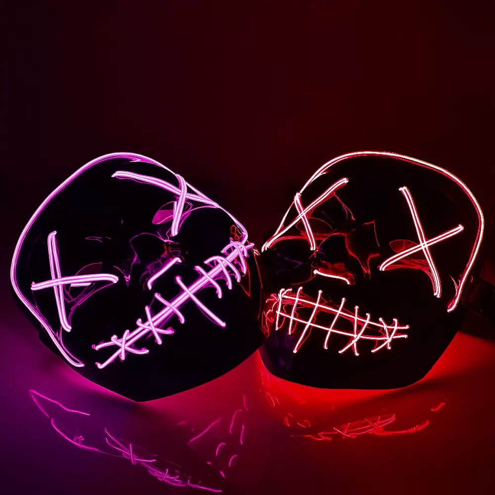Masques LED Lumineux Sans Fil  - Led Purge Mask Halloween avis et prix