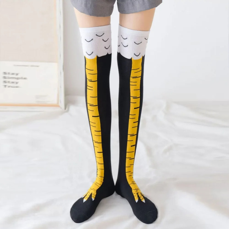 Chaussettes longues pour femme - Funny Chicken Leg Socks avis et prix