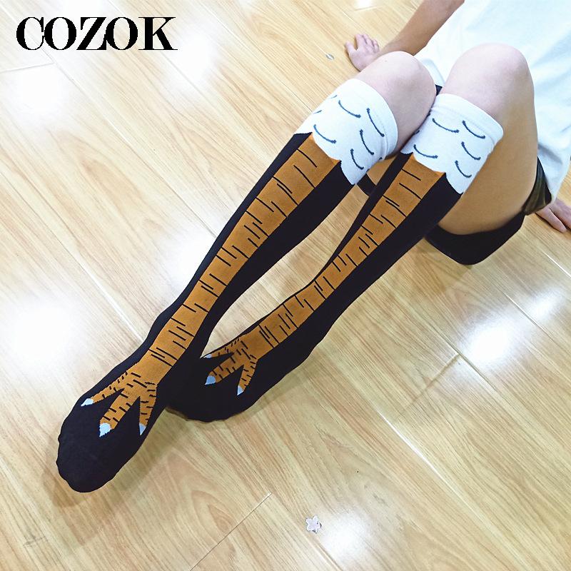 Chaussettes hautes jetables El - Funny Chicken Leg Socks avis et prix