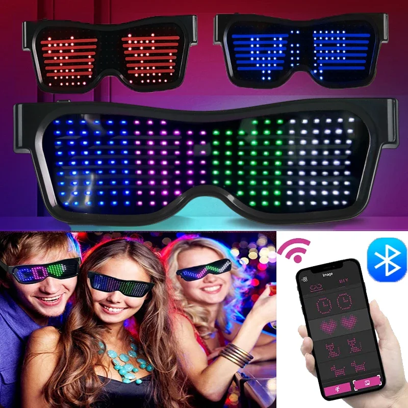 Lunettes LED multilingue Bluet - Glow In The Dark Party Glasses avis et prix